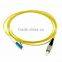 Yellow Color OM1 Fiber Optic Patch Cord With FC/LC Simplex Connector