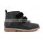 2016 Wholesale 2182-F-4A Children Suede PU High Ankle Casual Shoes with Rubber Sole