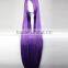 Synthetic Long straight purple wig with long bangs for woman N428