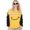 2016 New Spring Design Cartoon Smiling Face Hollow Out Tassels Sleeves Women Hoodies HDY-142168392