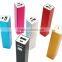 metallic square power bank from 2200mah-2600mah
