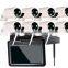 IP66 Waterproof Bullet Camera with 8ch wifi all-in one NVR 10 inch monitor