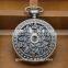 Ancient bronze flower skeleton pocket watch wholesale in bulk