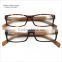 Natural Fashion Design Classic Noble Acetate With Real Wood Arm Men/women Unisex Eyewear Glasses Optical Eyeglasses Frame JB825