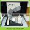 Wooden watch display with acrylic c ring holder, shopping mall MDF watch stand