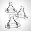 Baby Accessories Natural Flow Wide Neck Breastlike Shape Nipple Baby