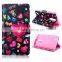 Colorful printing leather for LG g3 Stylus wallet case with card holder