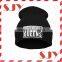 Fold Up Men's Beanie Hat Embroidery Winter Warm Hat