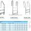 P1840 Extendable Swimming Pool Stainless Steel Ladder with Plastic 2/3/4 Steps for in-ground Pool