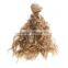 colorful synthetic curly hair piece for BJD doll wig