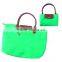 Promotional zipper closure Foldable tote bag