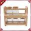 Classic multifunction double kitchen beech spice rack wk30071130