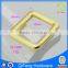 Q-1050 desirable bag buckle shiny really gold square ring