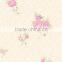 orange back flower floral modern pvc wallpaper wallcovering S181501