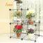 modern 3cube metal flowers standing display rack FH-AL0013W