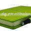 a5 green pu leather diary case, leather diary holder