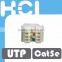 Cat 5e 180Degree UTP Modular Keystone Jack