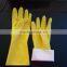 Spary lined latex household gloves, rubber gloves