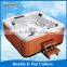 Outdoor Hydro Whirlpool Massage Hot Tub with Pop-up TV JY8012