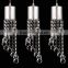 Dining room lamp lighting three crystal chandeliers withdrawing LED Chandelier Restaurant