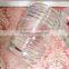 500ml round line shape clear glass material candle holder