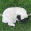 Lifelike Breathing Plastic Plush Dog Figurines