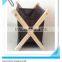 mini brown magazine rack with wood shelf