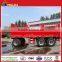 2 axle 15-30ton side wall dumper self unloading full trailer draw bar truck trailer