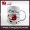 Santa and Snowman Ceramic Christmas Mugs for Coffee or Hot Cocoa