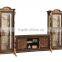 2016 Hot Sale Luxury Italian Designed Living Room Solid Wood Upholstery Sofa Set/Classic European Living Room Set(MOQ=1 SET)
