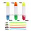 Promotional gift colors plastic highlighter pen