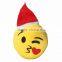 Wholesale Lastest High Qulity Plush Cotton Fabric Christmas Emoji Pillow