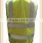 High Visibility Pocket Safety Zipper Vest with Reflective Strips Universal Size