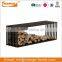 Classical Black Metal Firewood Rack