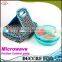 NBRSC New Design Microwave Plastic Food Storage Tray Containers 3 Compartment Divided Plates with Vented Lid