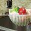 2017 New product PS vegetable fruit salad cutter bowl salad maker bowl