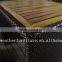 Newly design garden used rattan dining teak table and chairs set