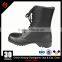 Black Full Grain Leather Waterproof Canvas Combat Jungle Military Boots