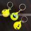 Fashion design various led flashing light emoji keychain