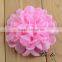 Wholesale decorative colorful handmade chiffon flower for kids hair