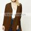 Girls Stylish Women Fashion Latest Design Korean Style Contemporary Side-Slit Cardigan for Women Wholesale CUSTOM