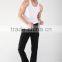 men's white cotton casual vest