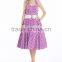 Women's Vintage Rockabilly Swing 1950's Evening Party Dress with Belt