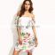 Floral Printed Long Maxi Dress Summer Party Off Shoulder Chiffon Dress apparel