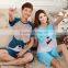 2015 hot sale lovely couple pajamas
