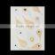 Removable Waterproof Metallic Temporary Tattoo Sticker Body Art Multicolor Feather Pattern 21cm x 14.5cm