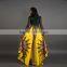Onen 2017 New Trend Floral African Print Party Wear Bubble Women Long Skirt With Kurti