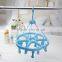 roundless Plastic shocks/towel hanger with 15 clips