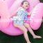 Multi-layer lotus leaf side dresses 2017 summer girls swimsuit