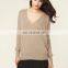 factory Wholesale Ladies' Knitwear Cashmere V-neck jumper